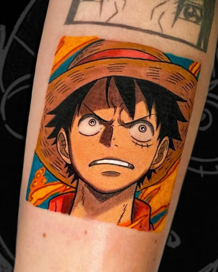 tatouage de luffy de one piece