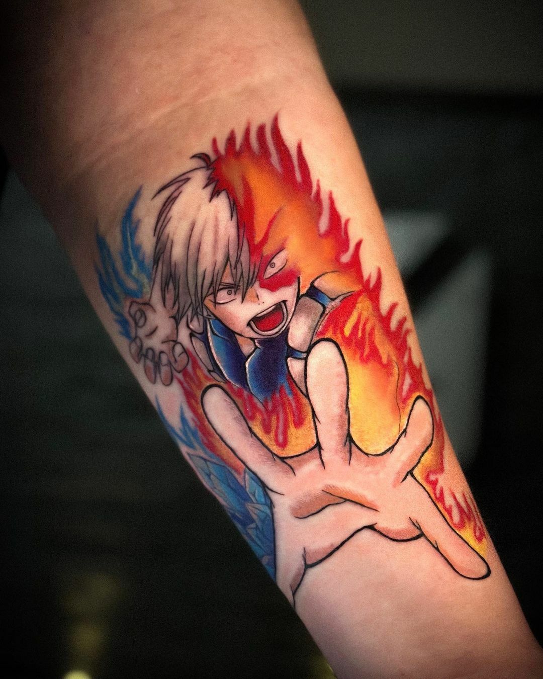 tatouage de shoto todoroki de my hero academia