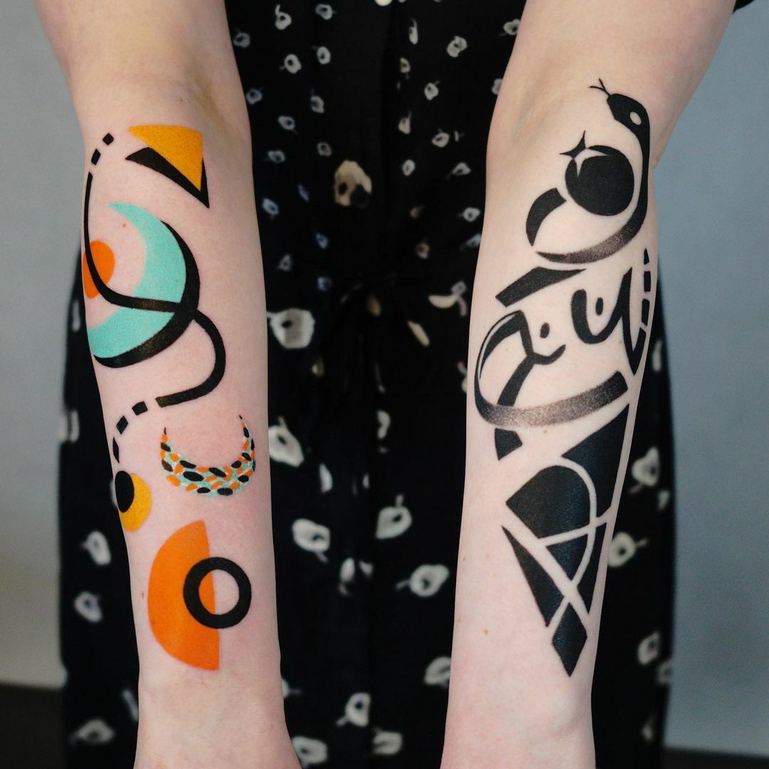 tatouages abstraits