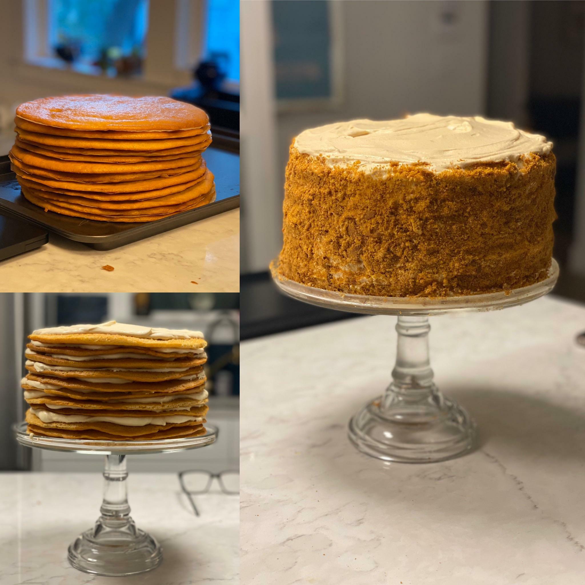 gâteau au miel russe fait maison