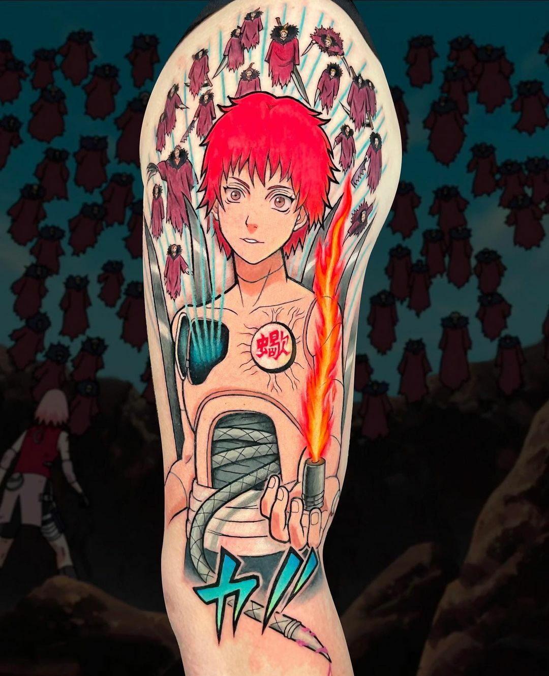 tatouage de sasori de naruto