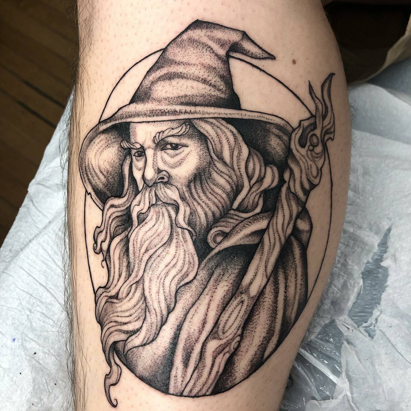 tatouage de gandalf