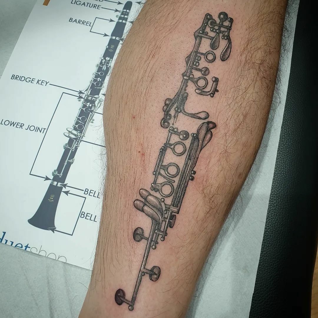 Tatouage de clarinette
