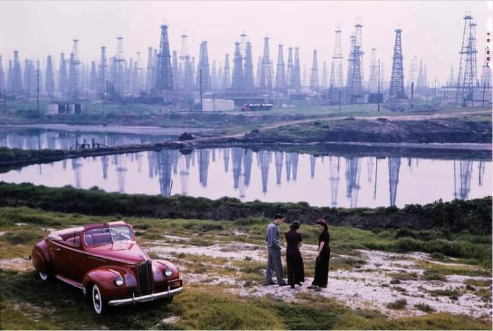 Plateformes pétrolières, Signal Hill, Los Angeles 1941