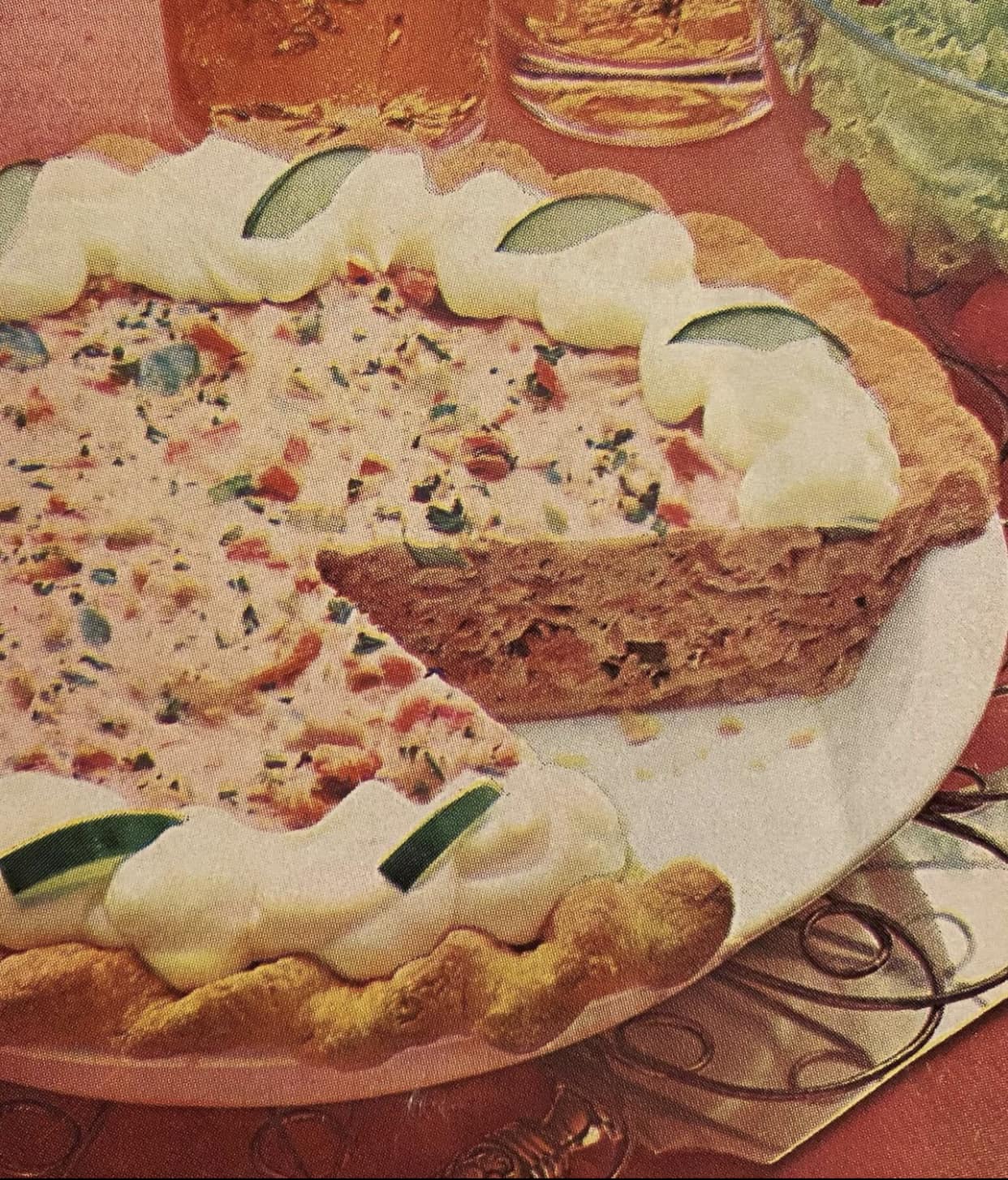 Tarte au saumon (publicité pour la vraie mayonnaise de Best Foods, 1976)