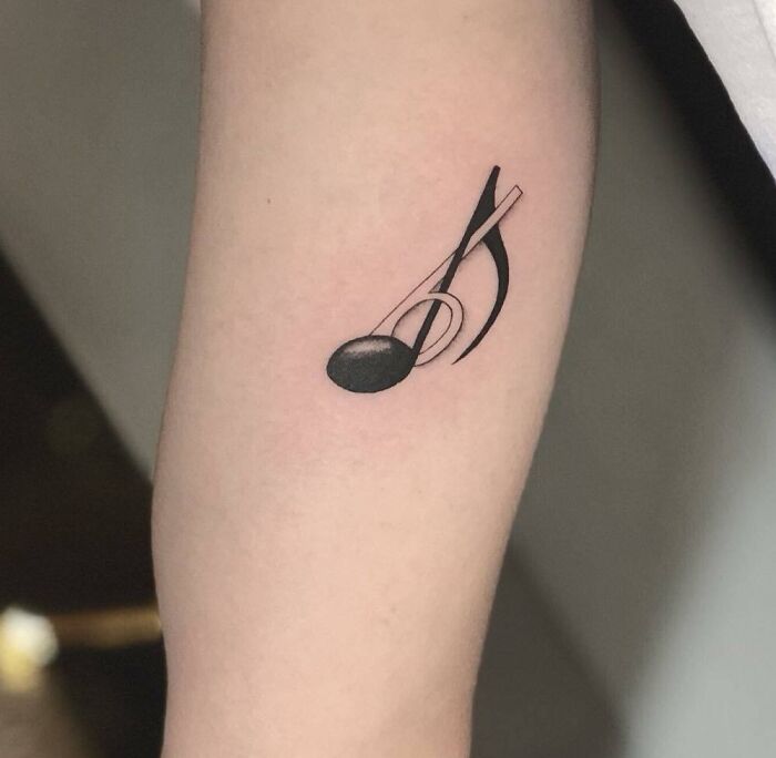 Tatouage de notes de musique