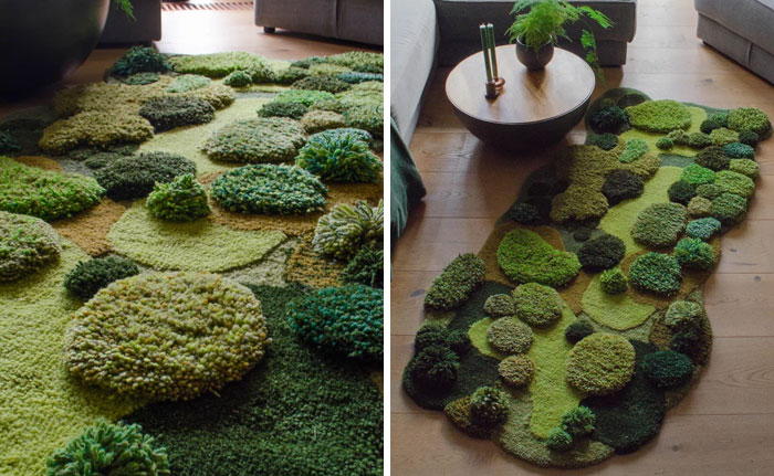 7 Months Ago I Made A Moss Rug!