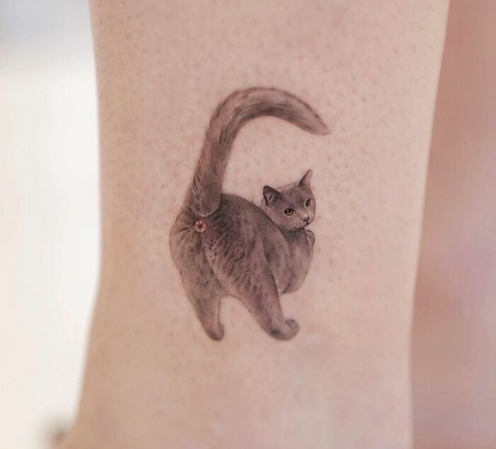 Un si beau tatouage de chat