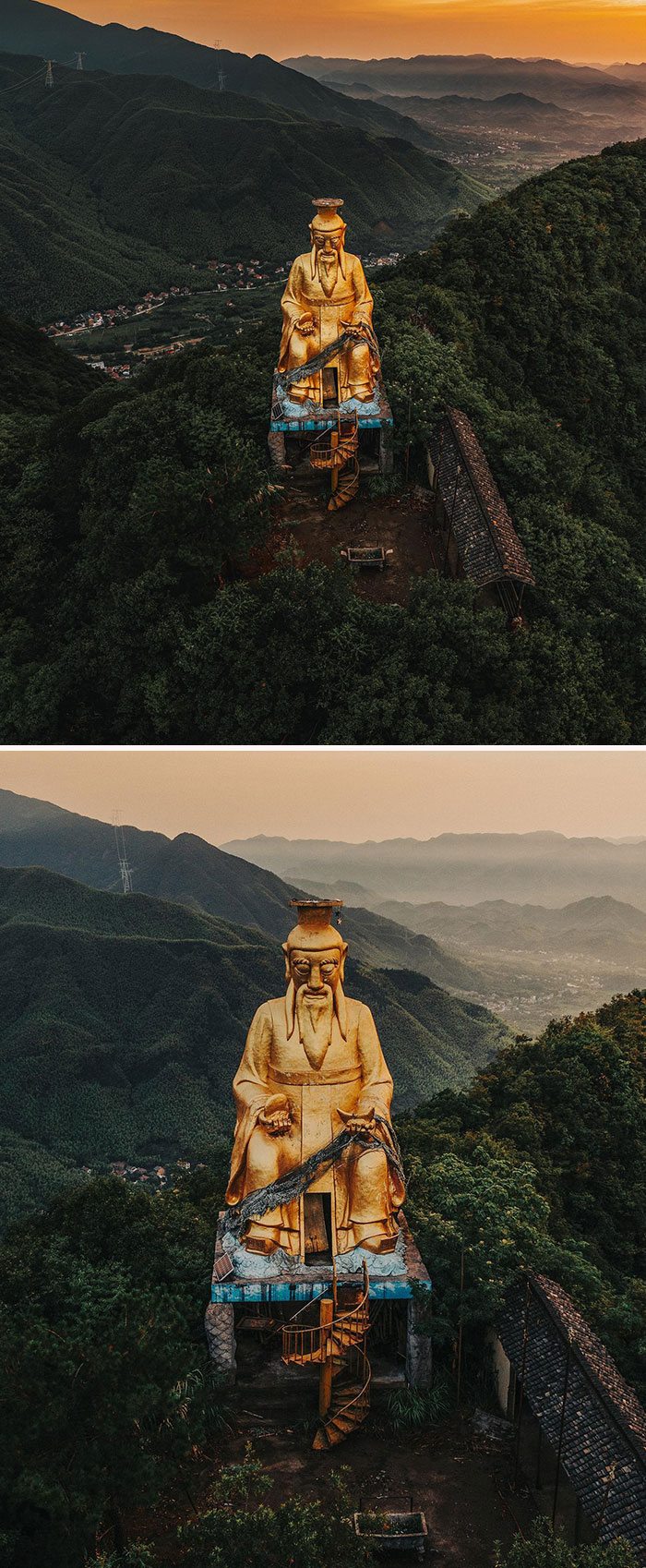 Le dieu abandonné de la richesse, comté d’Anji, Zhejiang, Chine