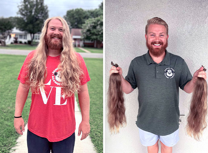 Shane se laisse pousser les cheveux depuis plus de quatre ans dans l’intention de les donner à « Wigs For Kids ».