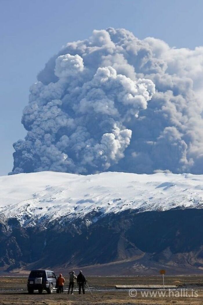 Eyjafjallajökull en éruption en Islande