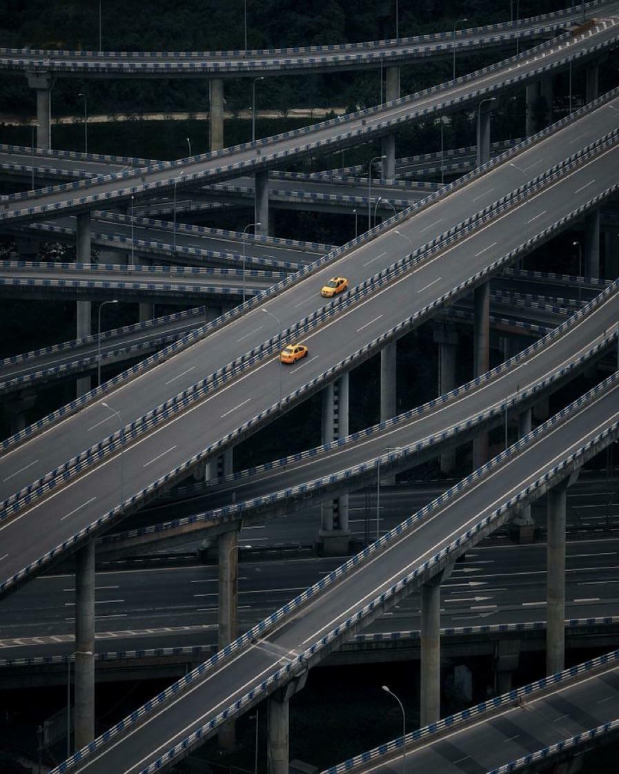 Réseau routier chinois massif