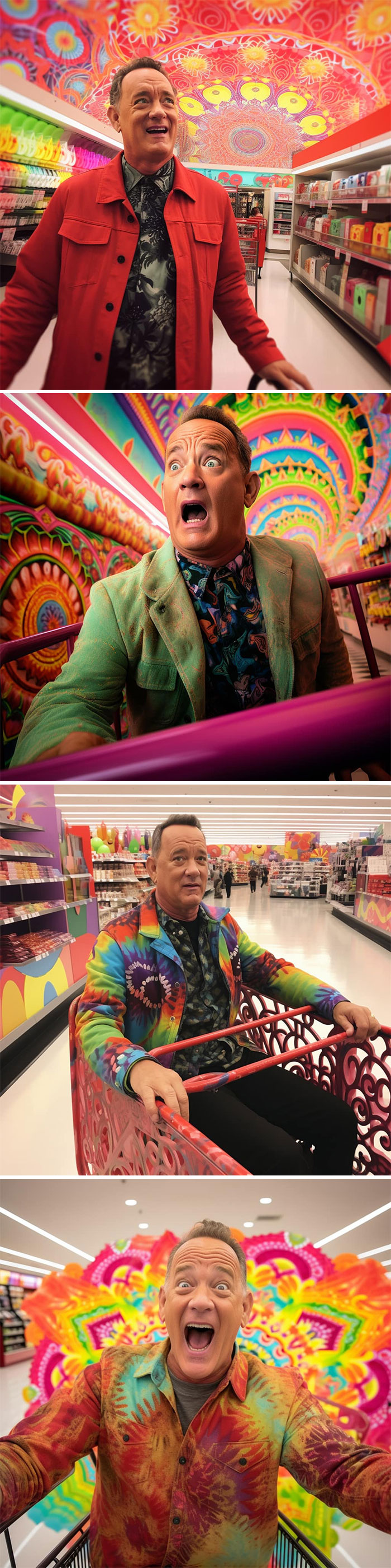 Tom Hanks sous acide à Target