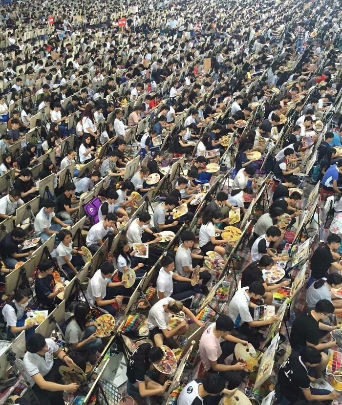 Examen d’entrée dans une école d’art en Chine