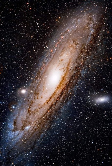 La galaxie d’Andromède – capturée avec un télescope de 11 pouces dans le désert