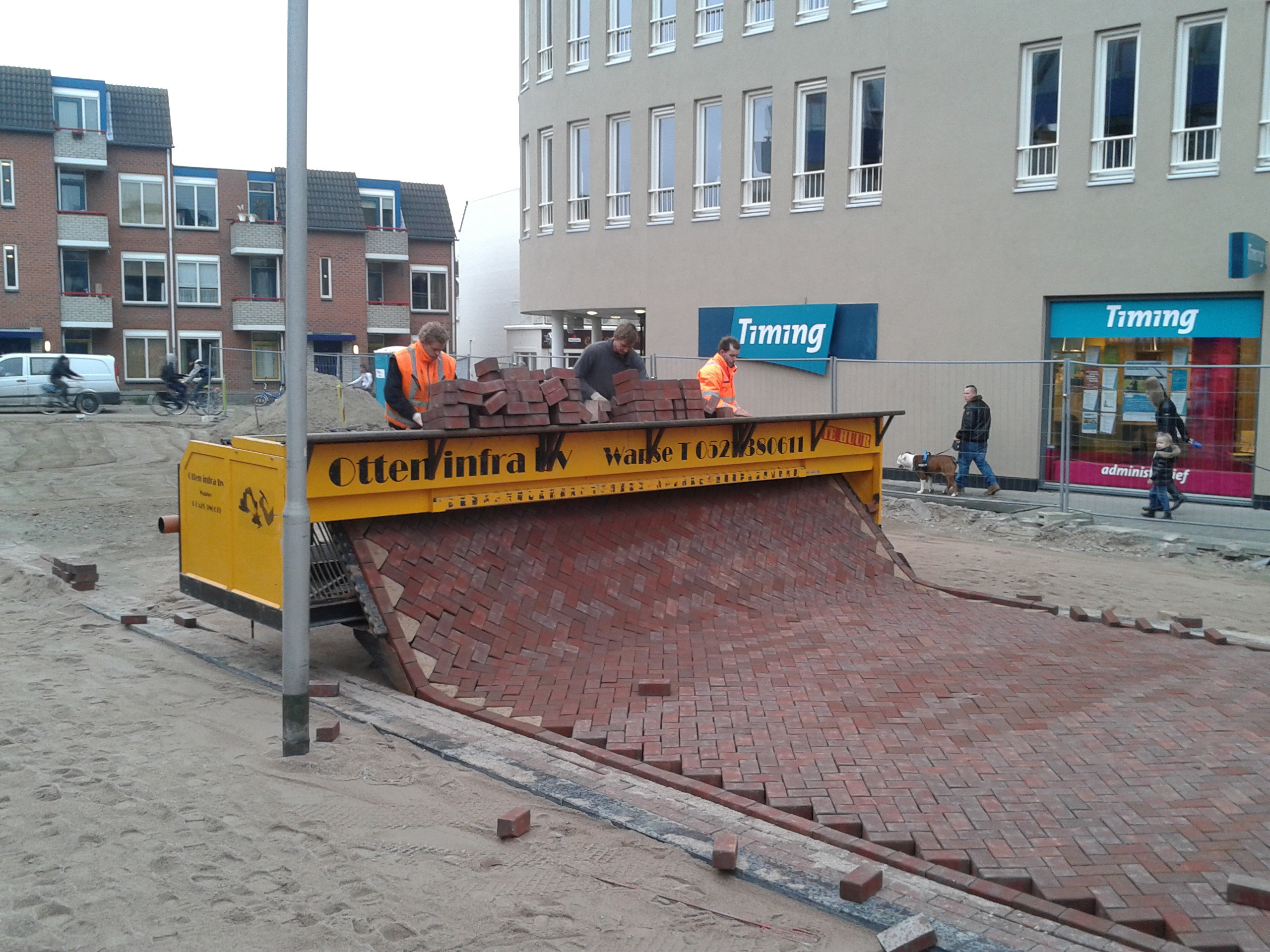 Voici comment les rues en briques sont posées aux Pays-Bas