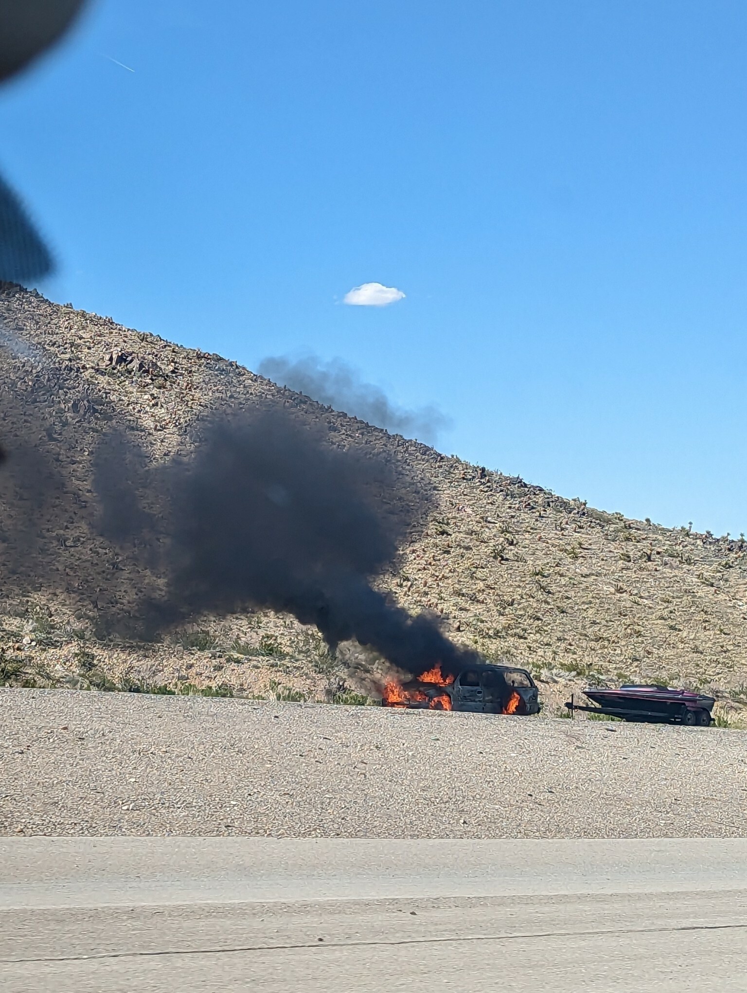 Vu dans le désert de Mojave cet après-midi