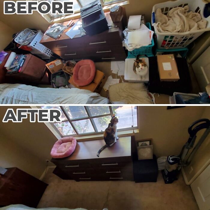 Avant et après : Le gouffre de la chambre à coucher