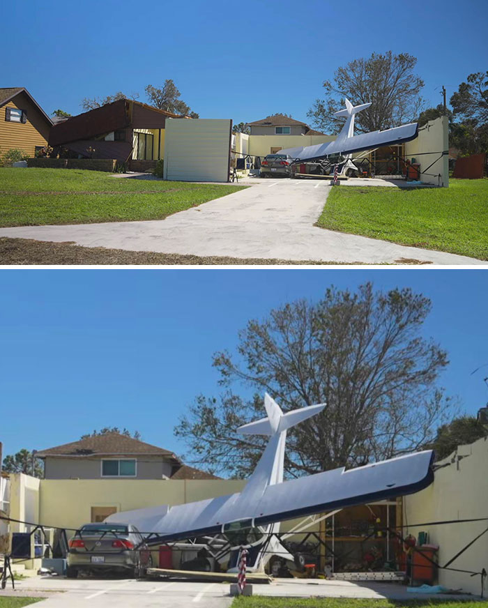 Une maison d’Englewood, en Floride, après l’ouragan Ian (octobre 2022)