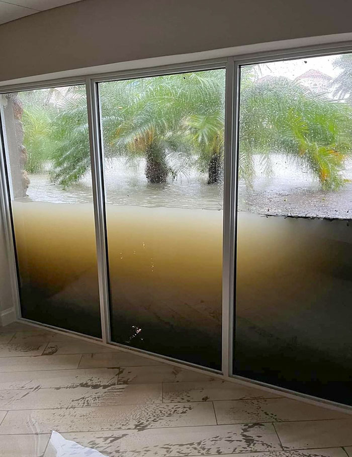 Ce n’est pas la belle vue de la Floride que tout le monde imaginait ! Courtesy Of Hurricane Ian