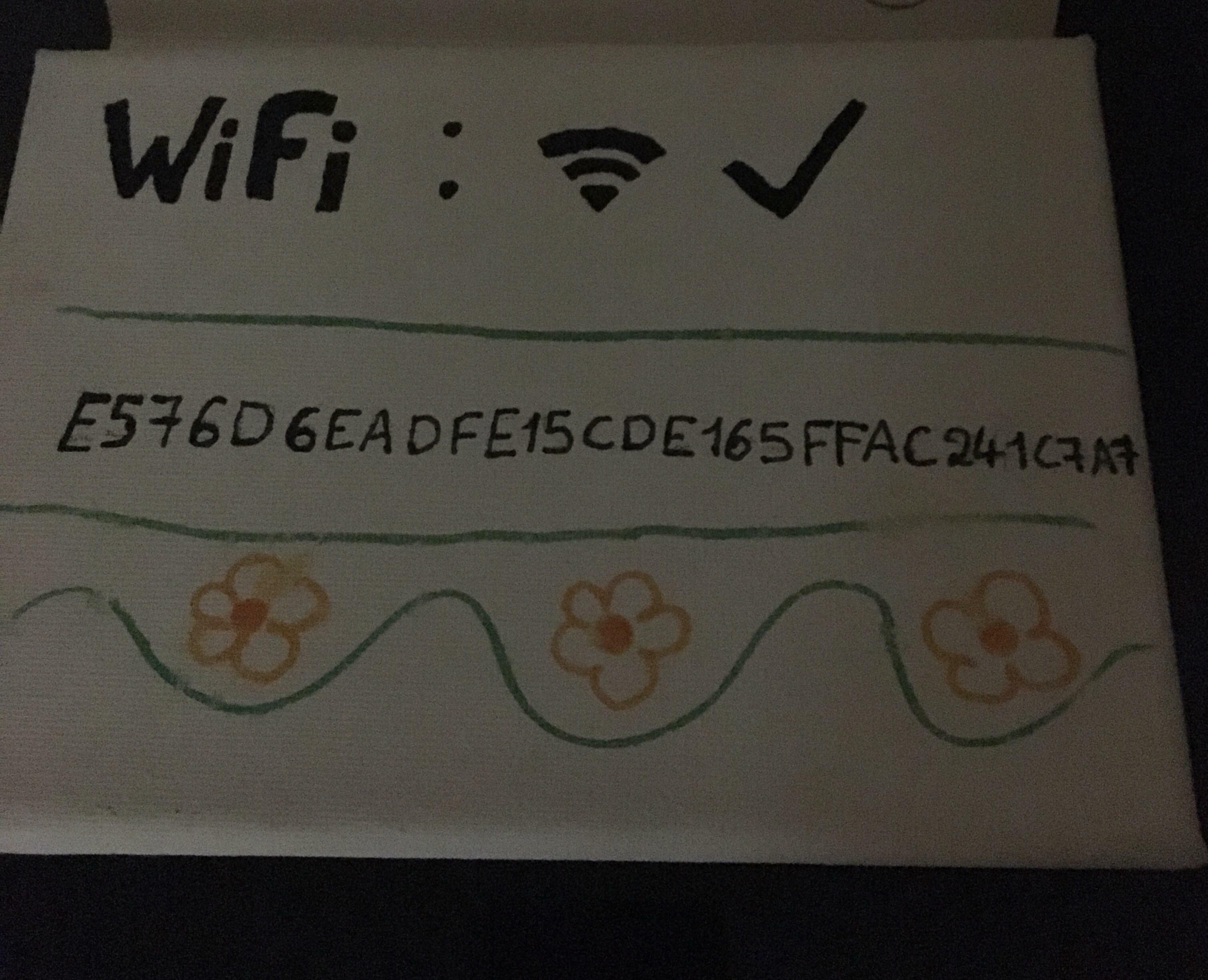Le mot de passe Wi-Fi de mon Airbnb en France