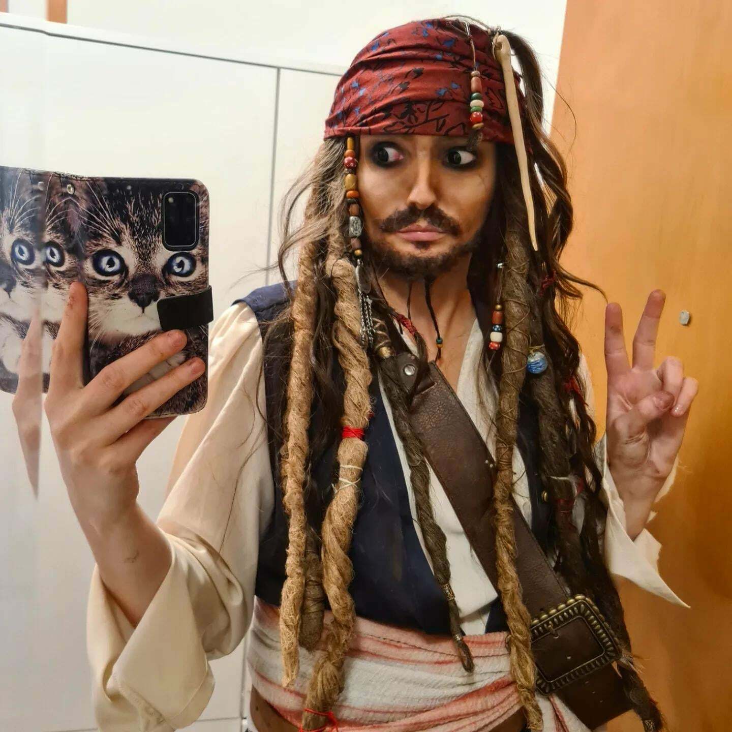 Mon costume de Jack Sparrow ( Ps je suis une fille Lol)
