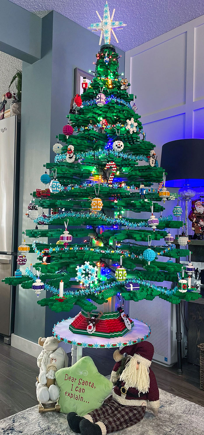 Arbre de Noël LEGO grandeur nature