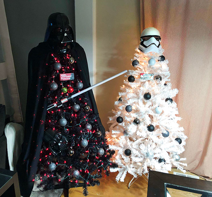 L’idée que ma colocataire se fait des arbres de Noël