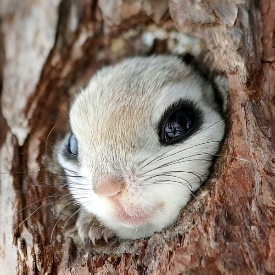 Cet adorable écureuil volant japonais