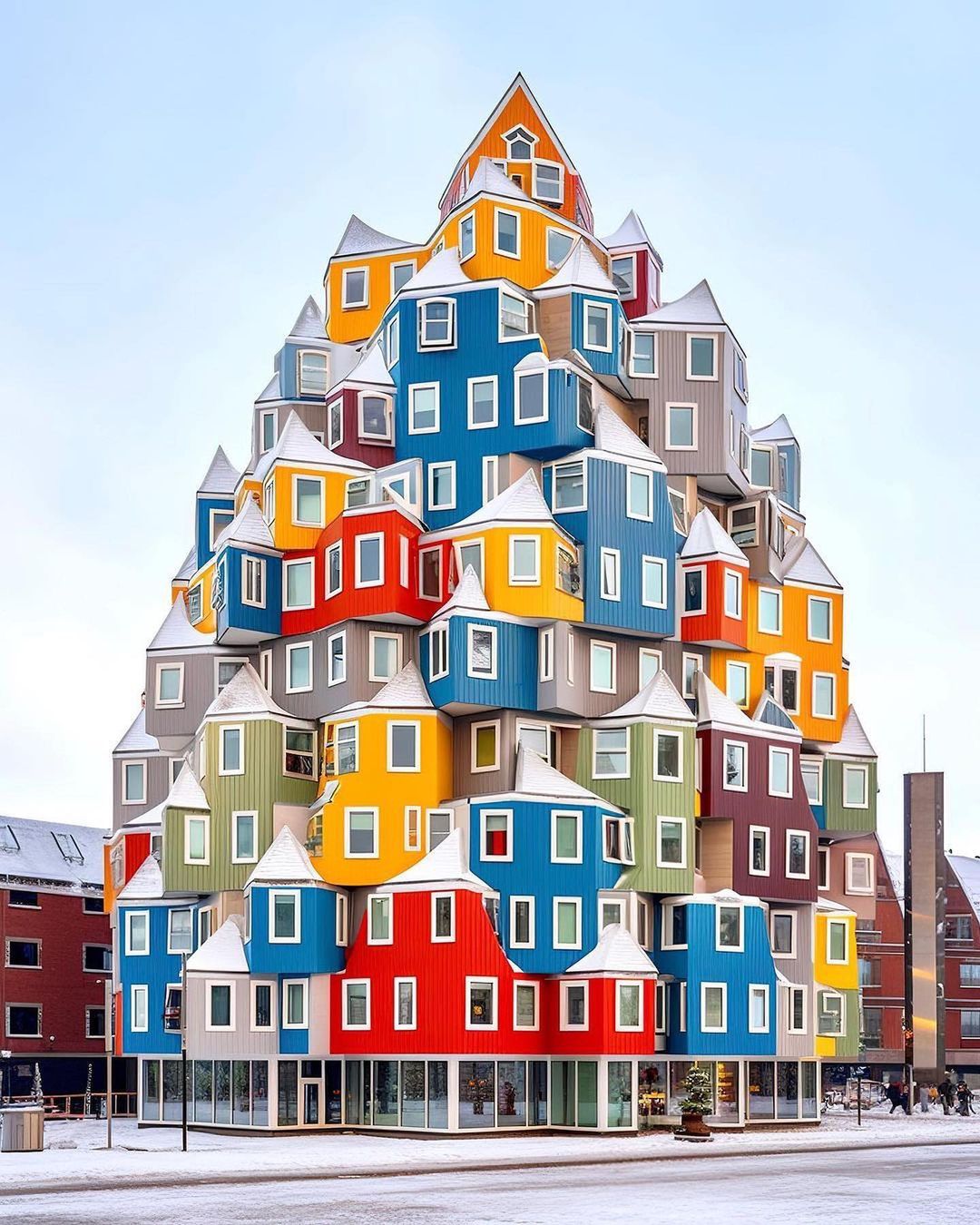 Les maisons d’Amsterdam parées d’un charme fantaisiste, inspirées par les habitations enchanteresses et éclectiques de Zaandam