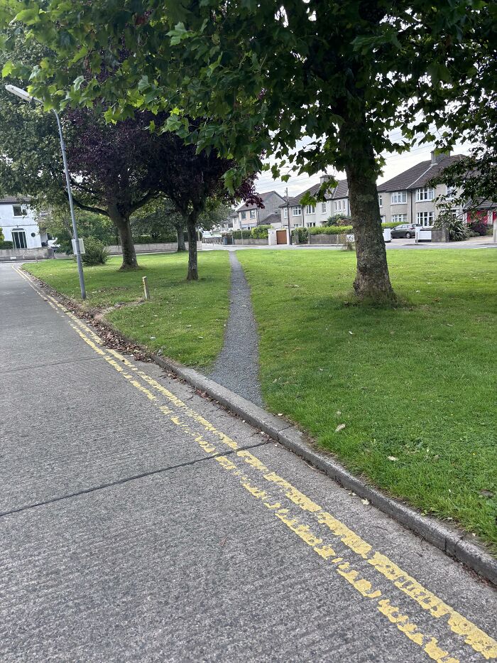 Un chemin de désir que j’ai rencontré en rentrant à pied de l’université