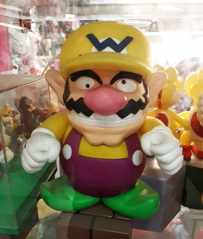 Je pense que Wario a ingéré une nouvelle sorte de champignon. Je me demande à quelle fête de Mario il est allé.