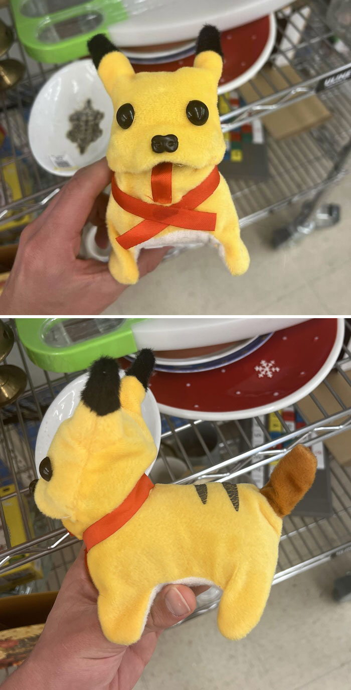 Ce Pikachu hors marque trouvé chez Goodwill