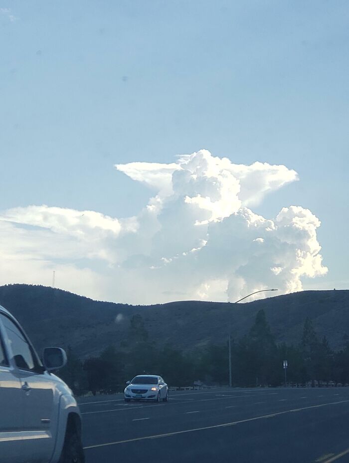 Le nuage ressemble à un bébé Yoda