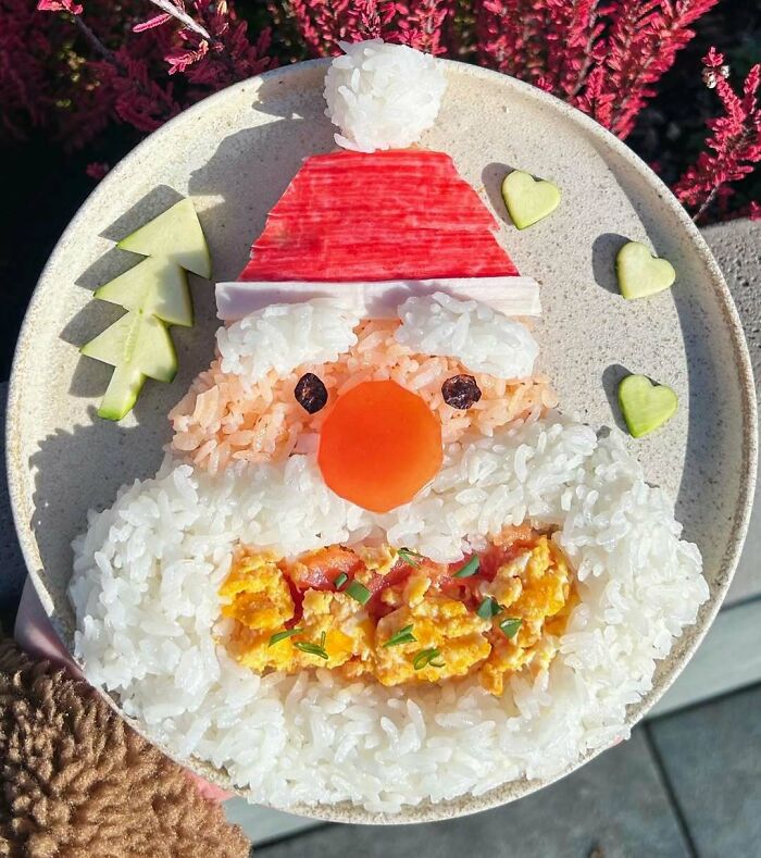 Mignon plat festif pour le père Noël