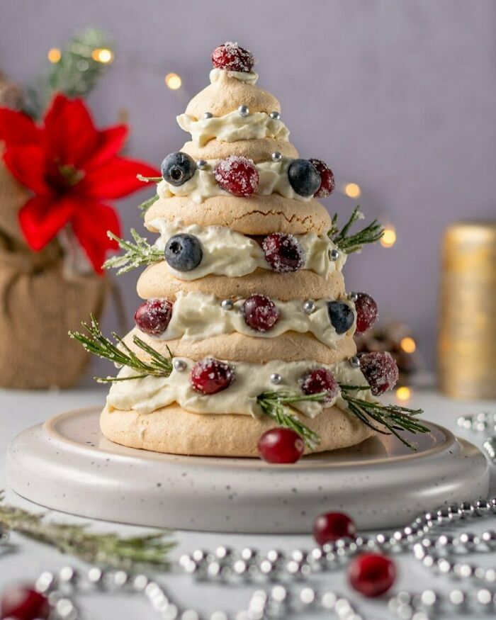 Arbre à meringue de Noël